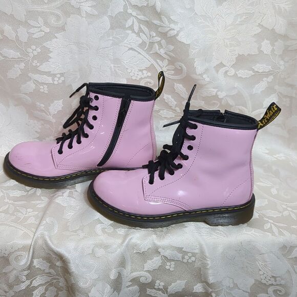 Dr. Martens Pink Combat Boots - Picture 5 of 10